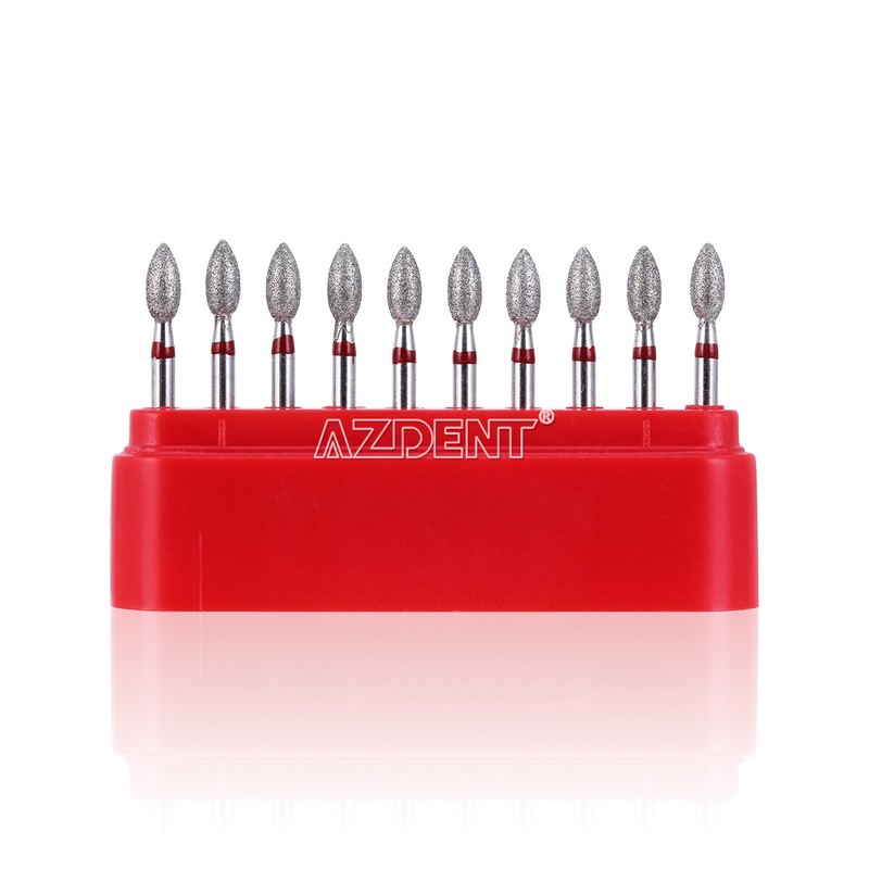 AZDENT Dental Diamond Burs Football/Fine #368-023F #379-023F Friction Grip