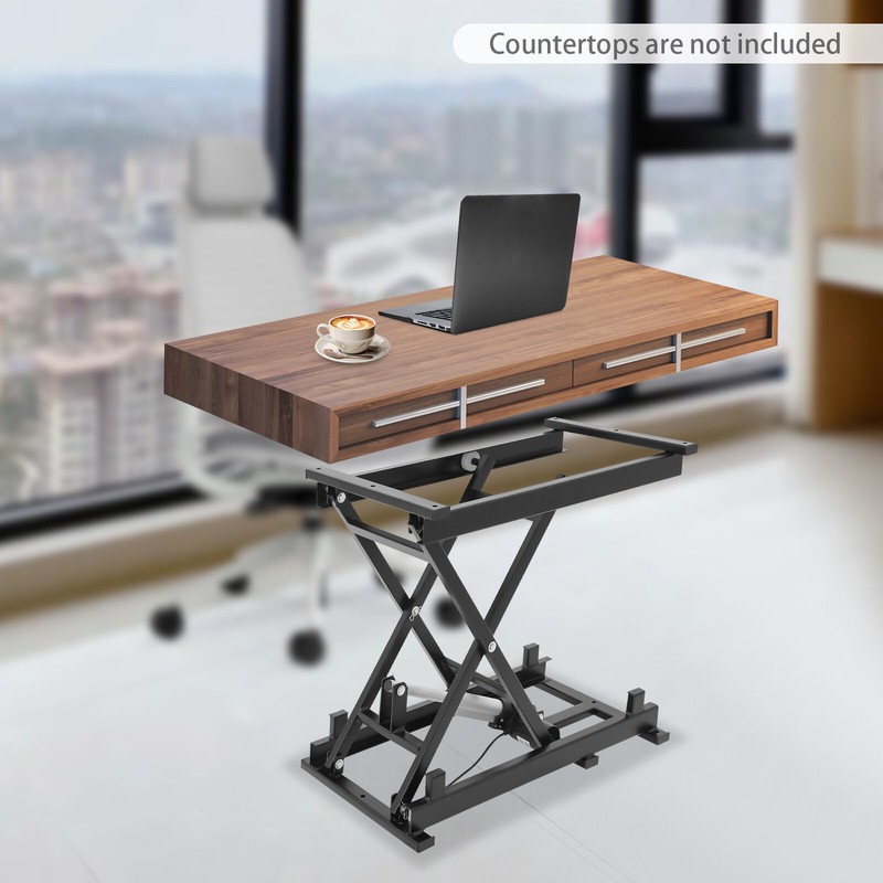 350LB Electric Scissor Lift Table with Remote Control, Adjustable Height gallery