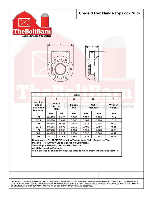 3/8"-24 Grade 8 (G) Hex Flange Top Lock Nuts FINE Phos & Oil (Pick Quantity) gallery