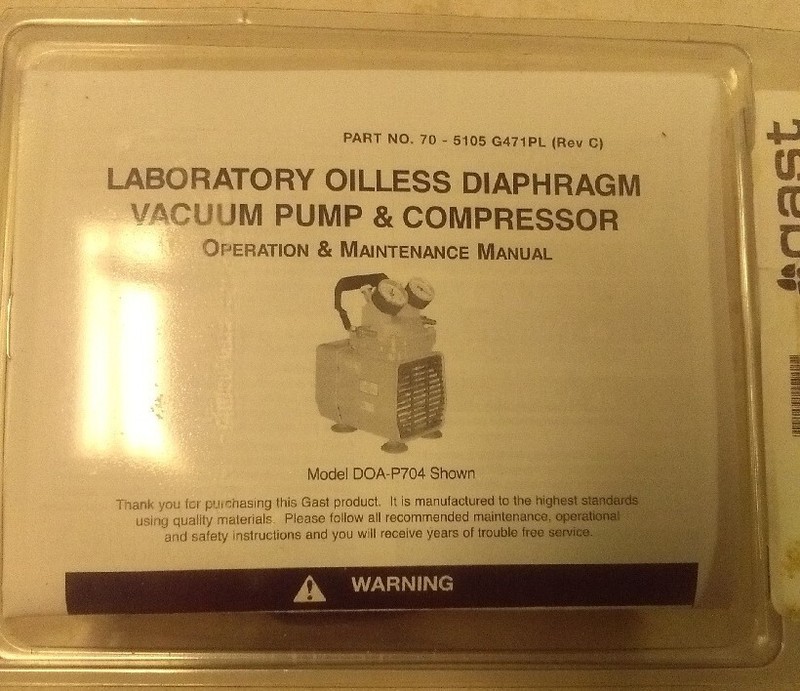 Gast Repair Full Kit K294J for a Gast Model DOZ-P704 Description: Brand New, Uno