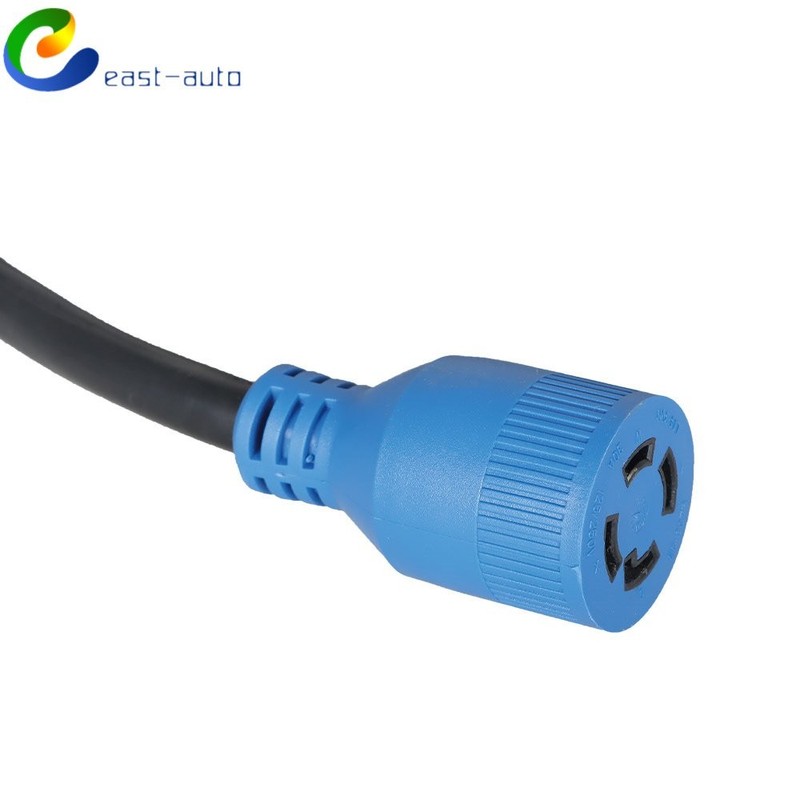 15 Ft 30 Amp 4 Prong Generator Power Cord Inlet Box NEMA L14-30P/L14-30R 125V gallery