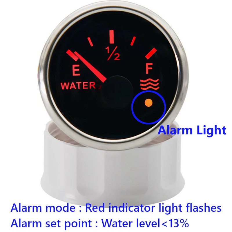 52mm Car Boat Fuel Level Gauge with Alarm or 0-190ohm 240-33ohm FuelLevel Sensor gallery