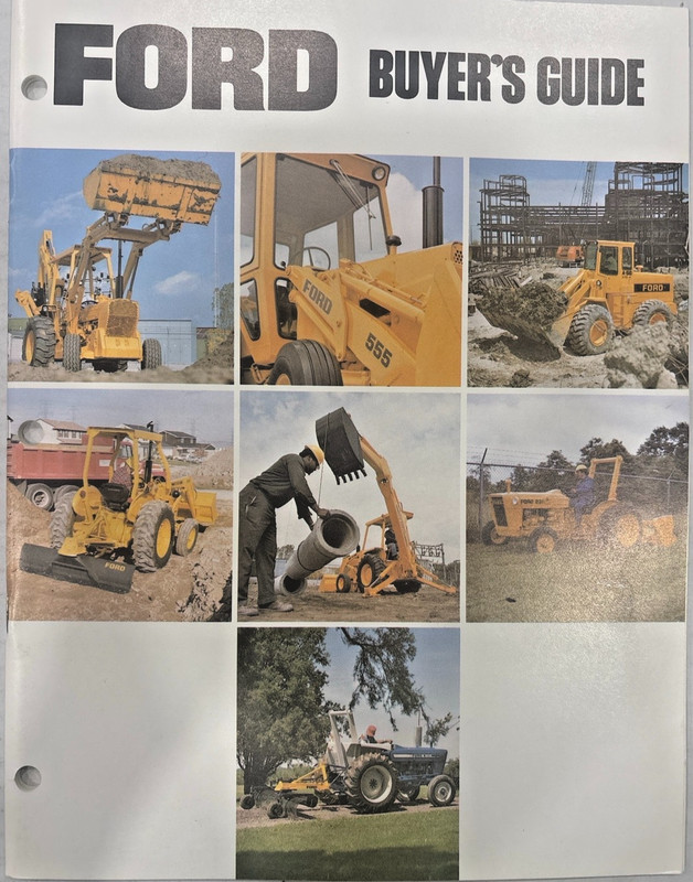 Ford Buyer’s Guide Tractor Equipment Brochure Vintage Dealer Manual