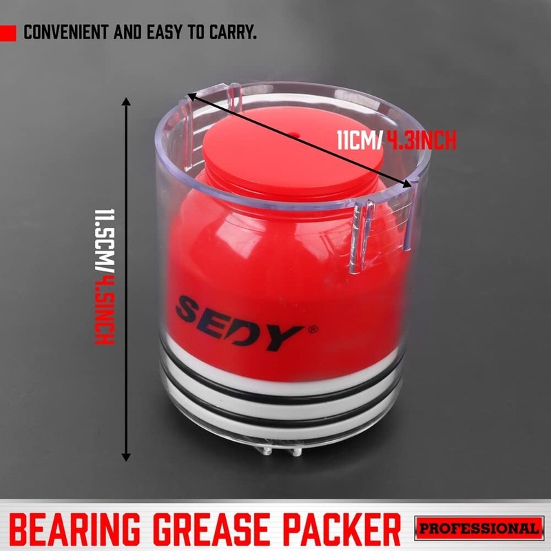 Premium Bearing Packer Kit - Effortlessly Flushes Old Grease and Repacks Wheel - gallery
