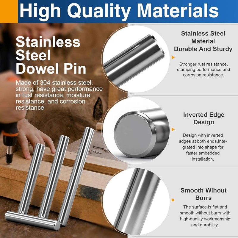 M3 x 30mm Stainless Steel Dowel Pins 50PCS Precision Alignment Pins 3mm gallery