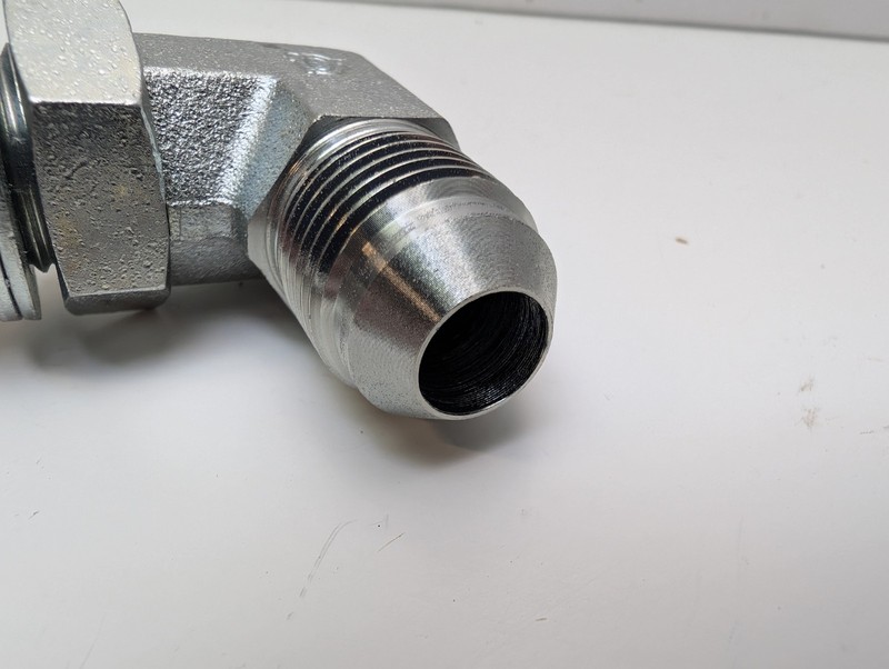 Adaptall 9068-08-18 Hydraulic Fitting 90 Elbow 1/2 MJIC x M18 Metric Adj NEW gallery