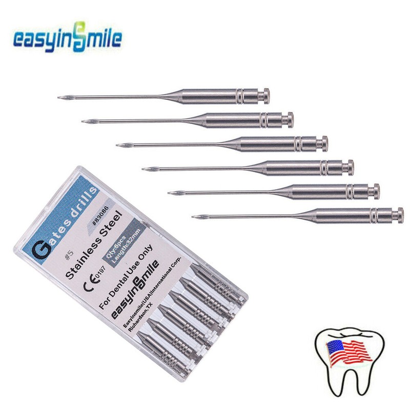 6pcs/pack Dental Gates Drills Endodontic Drill Gates Glidde Burs for Root Canal