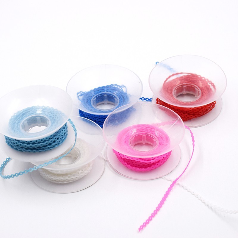 Dental Orthodontic Elastic Rubber Power Chain Braces Bands Short/Long/Close gallery