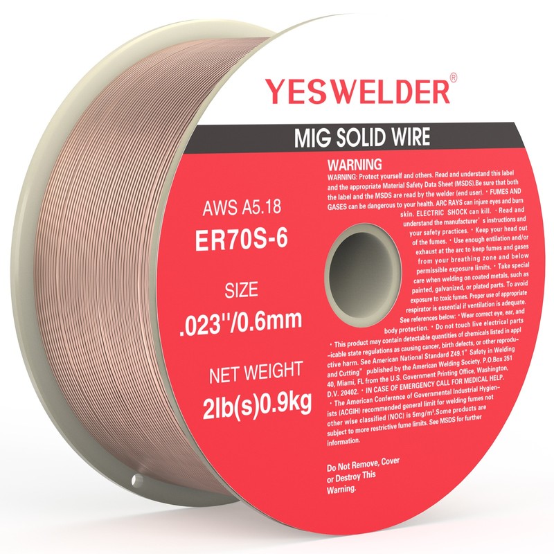 ER70S-6 MIG Wire .023/.030/.035 2LB Carbon Steel Solid Spool Welding