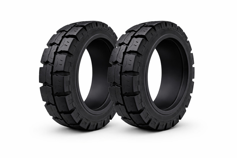 2 -16X6X10-1/2 SOLID FORKLIFT TIRES 16-6-10.5 TRACTION 1661012