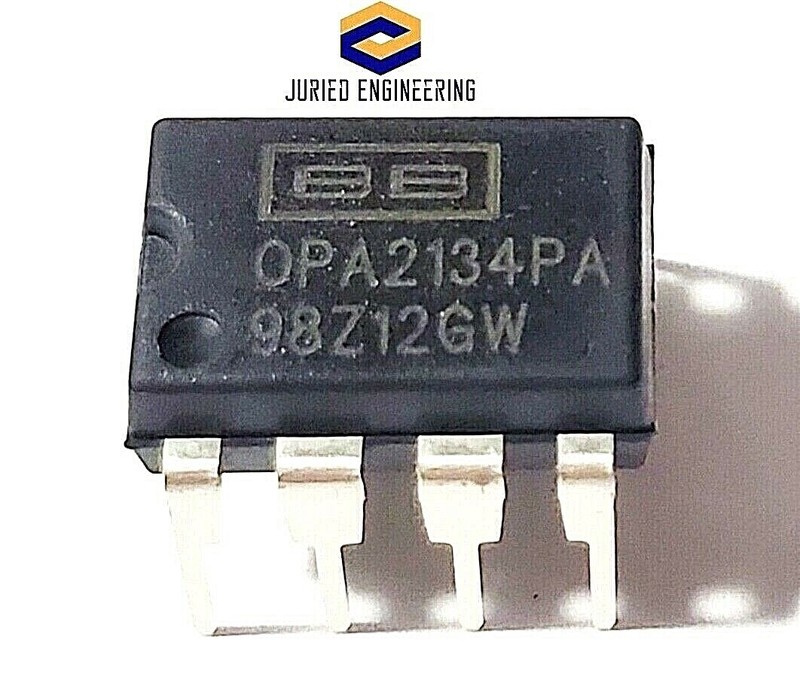 2PCS Burr Brown OPA2134PA OPA2134 – Dual HiFi Audio OpAmp – New and Authentic