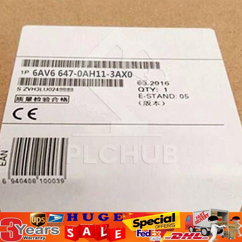 For Siemens 6AV6647-0AH11-3AX0 6AV6 647-0AH11-3AX0 HMI Touch Screen in Box