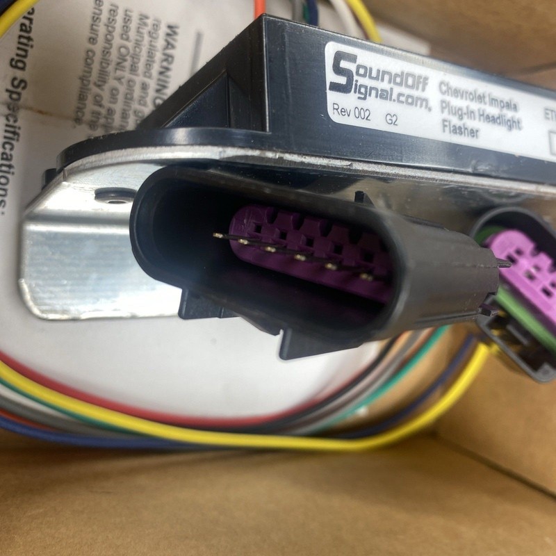 SoundOff Signal Rev.002 G2 ETHIMP0-06+ Plug-In Headlight Flasher S/N 14227 – See gallery
