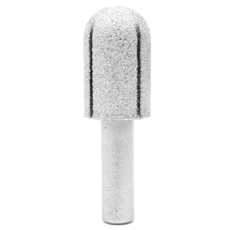 R12 24.7mm Vacuum Brazed Diamond Router Bits Granite Carving Tools