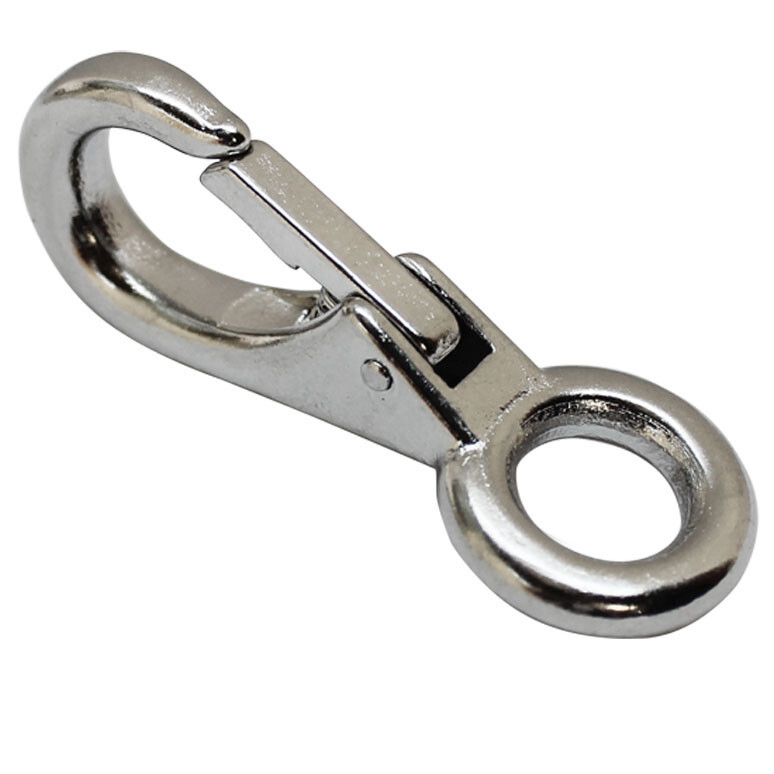 2 Pc 3/4″ Stainless Steel Fixed Eye Boat Snap Hook Marine Grade 316 Size #2