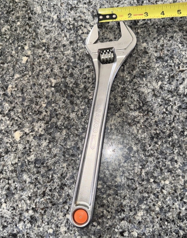Bahco – 8073 RC Chrome Adjustable Wrench 300mm (12in) Light Use Jaw Opens 1-3/8”