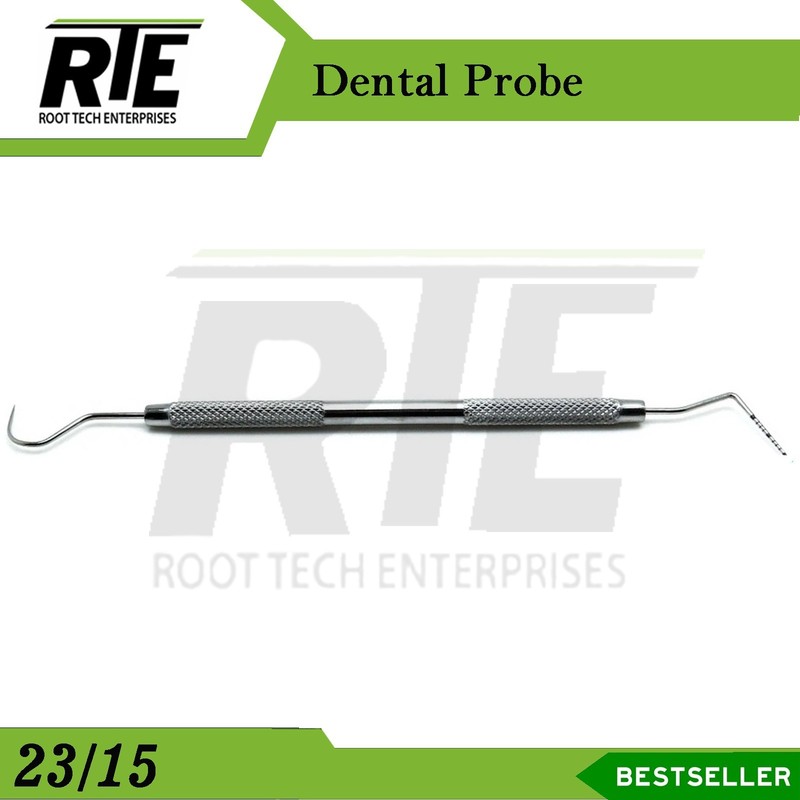 UNC-15 Dental Perio Explorer 23 Probe Color Coded Double Ended Examination Tool gallery