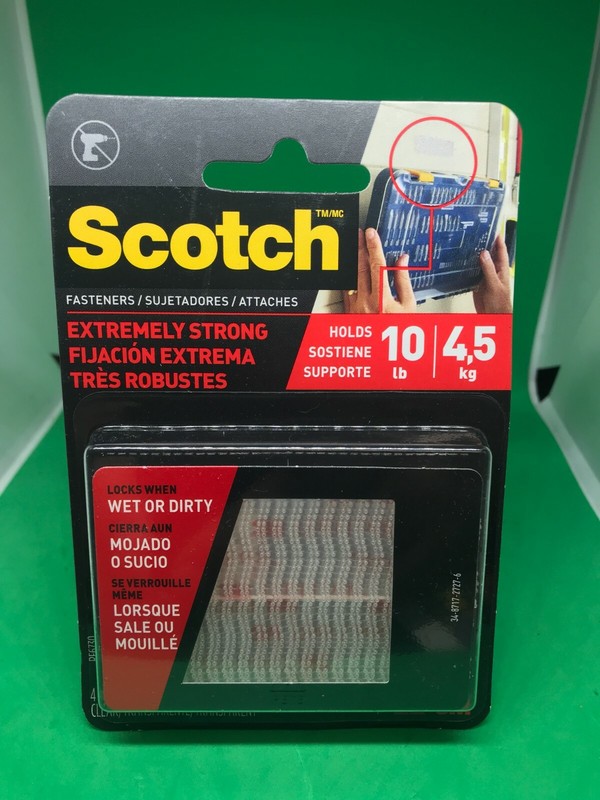 Scotch™ Extreme Fasteners RF6730, 1 in x 3 in (25,4 mm x 76,2 mm) LOT OF 7