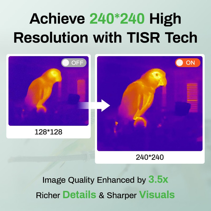 AMPBANK H128 Handheld Thermal Imaging Camera, 240 x 240 TISR Resolution gallery