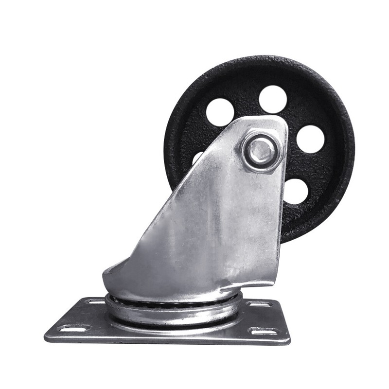 2/4/8pcs Swivel Casters 3"&3.5" Heavy Duty Steel Cast Iron Plate Casters Wheels gallery