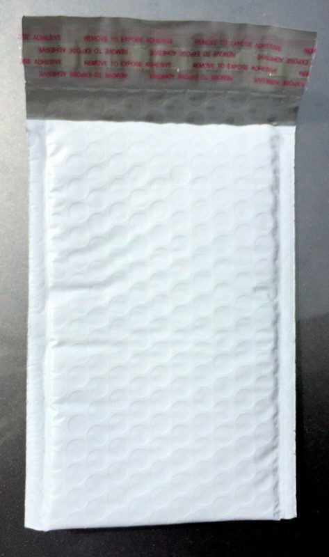 250 #00 (5″x10″) Poly Bubble Lined Mailer Envelopes Self Seal Free Shipping