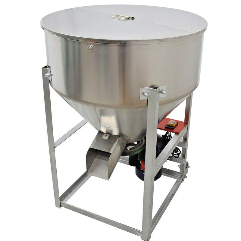 330lbs Stainless Steel Feed Mixer Plastic Granule Agitaters Industrial Blender