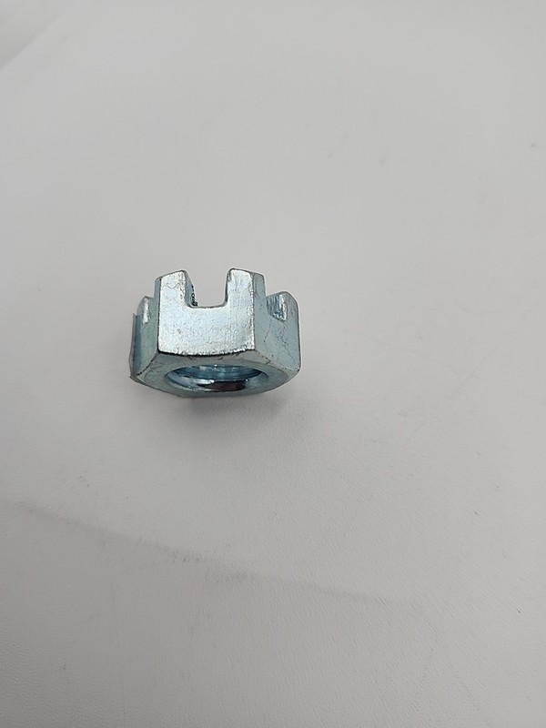 (10 Pcs) 5/8-11 Slotted Castle Hex Nut, Zinc Plated gallery