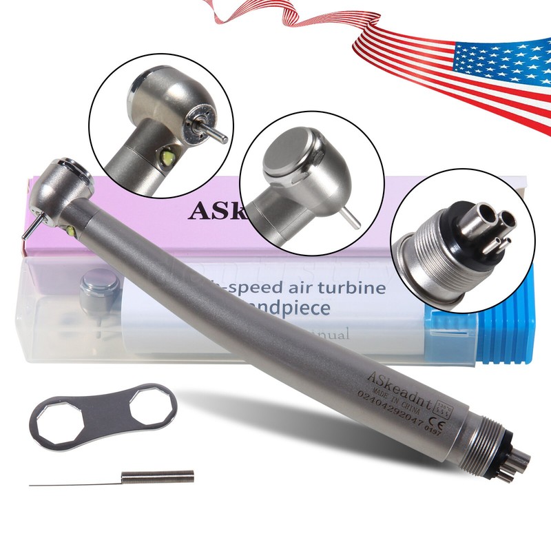 10 Dental High Speed Air Turbine Handpiece Push Button 4Hole NSK Style CE SEASKY gallery