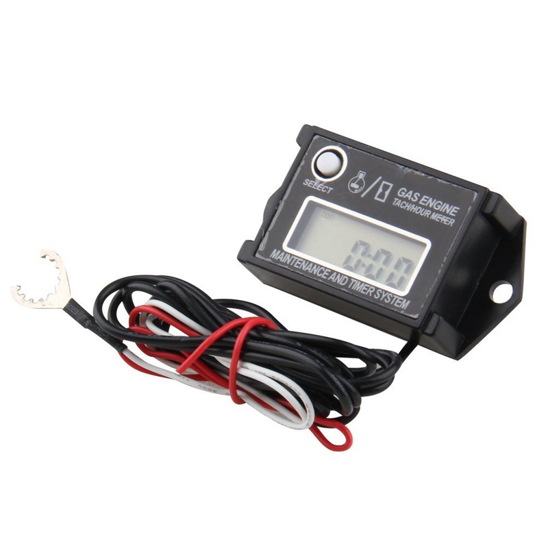 Digital Tach Hour Meter Tachometer RPM Counter for Lawn Mower Generator Dirtbike gallery