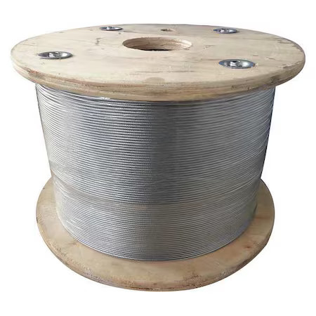 Cable, 3/16 In., 50 Ft., 7 X 19, Steel, 33Rh52