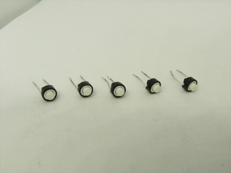 5x PCs Pack Lot 6x6x5mm Round 2 Pins Power Buttons Micro Switch Momentary DIP