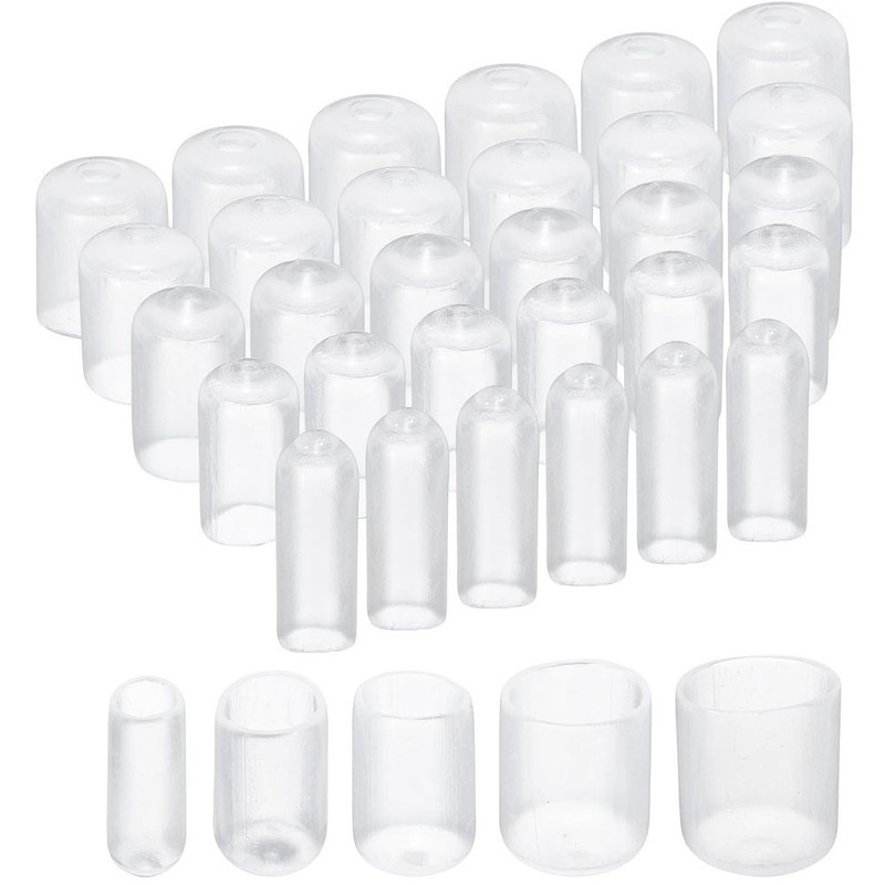 100pc Round Rubber End Cap Vinyl Cover Screws Bolts Tubes 6mm 9mm 12mm 16mm 19mm gallery