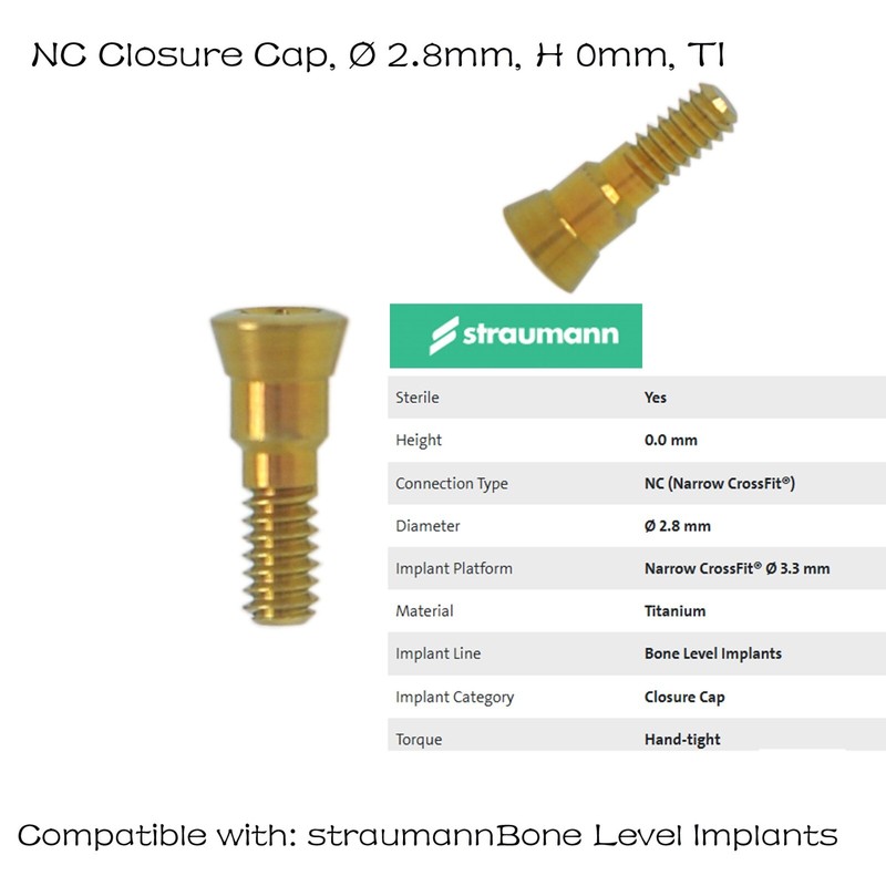 US 10Pcs NC/RC Dental Healing Cap Abutment Fit Straumann ITI BL/BLT D3.3/4.1mm