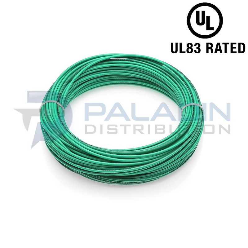 #10 AWG Gauge 600V THHN Stranded Copper Wire UL Listed – Green 50FT