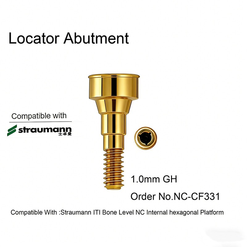 Dental Ti abutment compatible Zest locator Anchor for STRAUMANN B0ne Level NC/RC