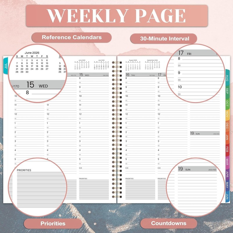 Time Management Made Easy: 2026-2027 30-Minute Appointment Planner, 9x11 gallery