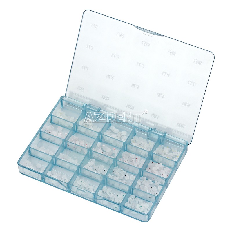 AZDENT Dental Orthodontic Ceramic Brackets Braces Roth MBT .022 Hooks 3 4 5 gallery