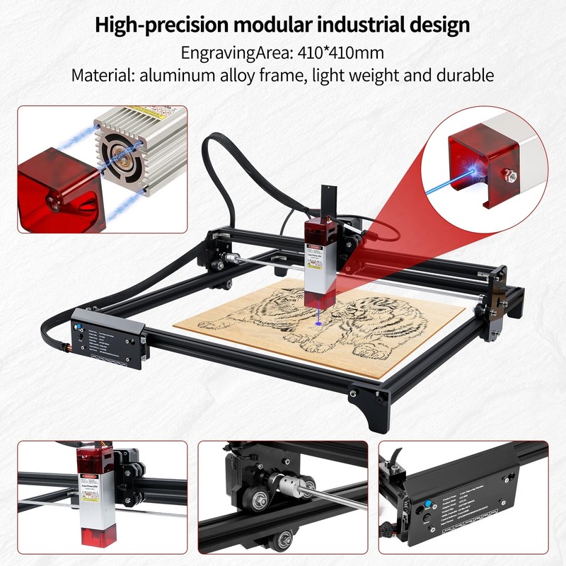 40*40cm 40W DIY Laser Engraving Machine Printer Cutting Wood Router Desktop gallery