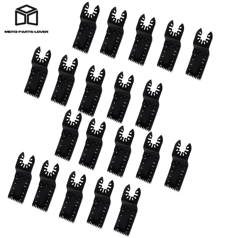 20 Piece 35-89mm Long Wave Tooth Oscillating Saw Blade For Wood And Plastic