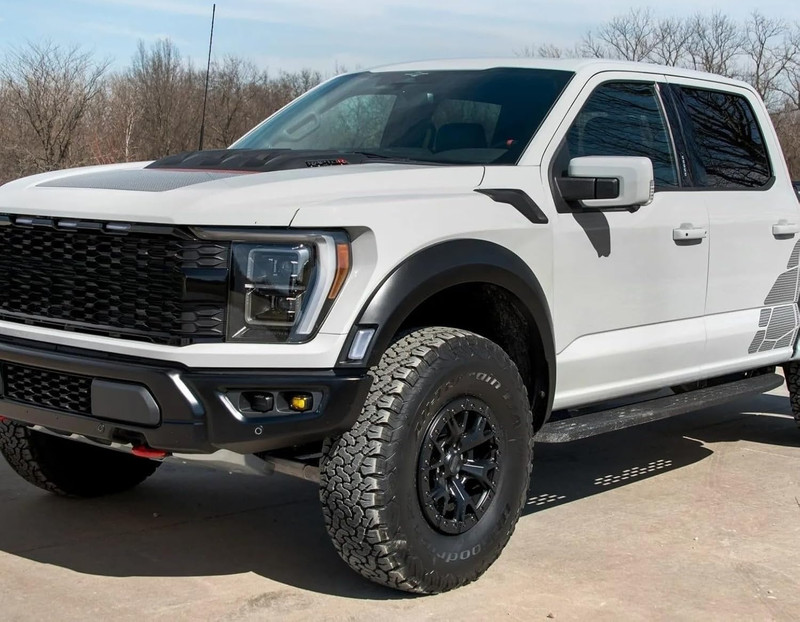 Selective Yellow LED Fog Light Shield Covers for 2021-Up Ford F-150 Raptor gallery