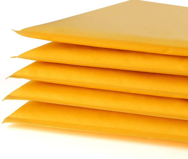 1000 Kraft Bubble Mailers 4x8 #000 Bulk Padded Shipping Envelopes Self Seal gallery