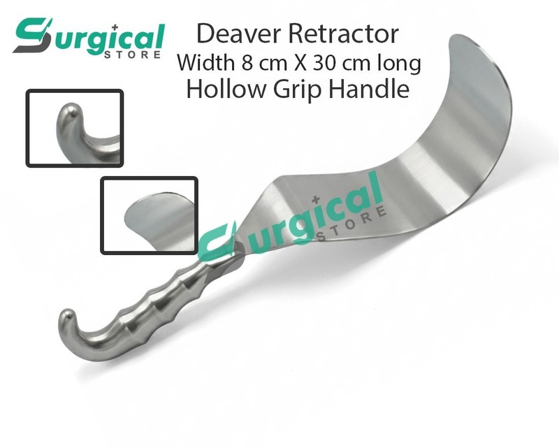 Deaver Retractor 3" X 12" Hollow Grip Handle Surgical Abdominal Surgical Store gallery