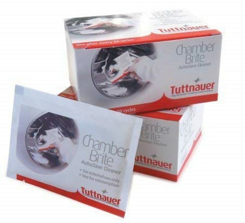Tuttnauer CHAMBER BRITE – POWDERED AUTOCLAVE CLEANER Pack of 10 CB0010 exp 12/31