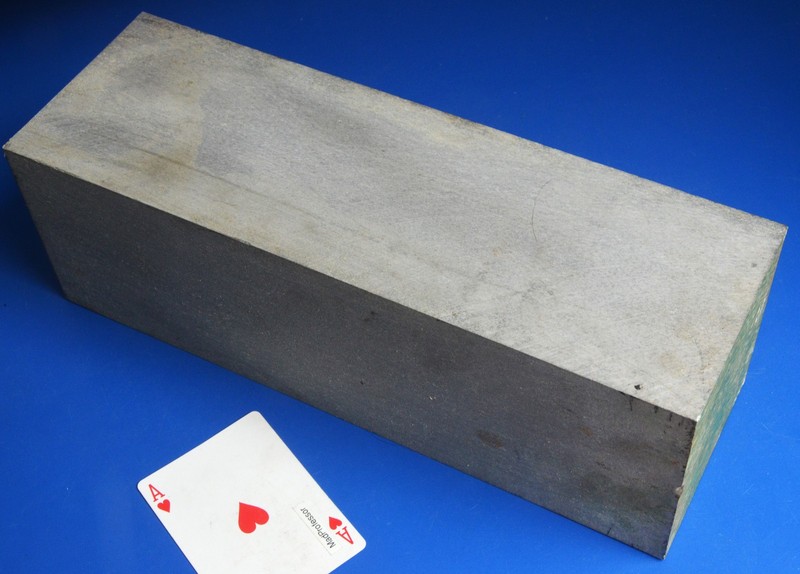 Aluminum Square Billet Block 12-1/4″x4.1″x4″ probably 7075 or 2024 2.83 g/cm³