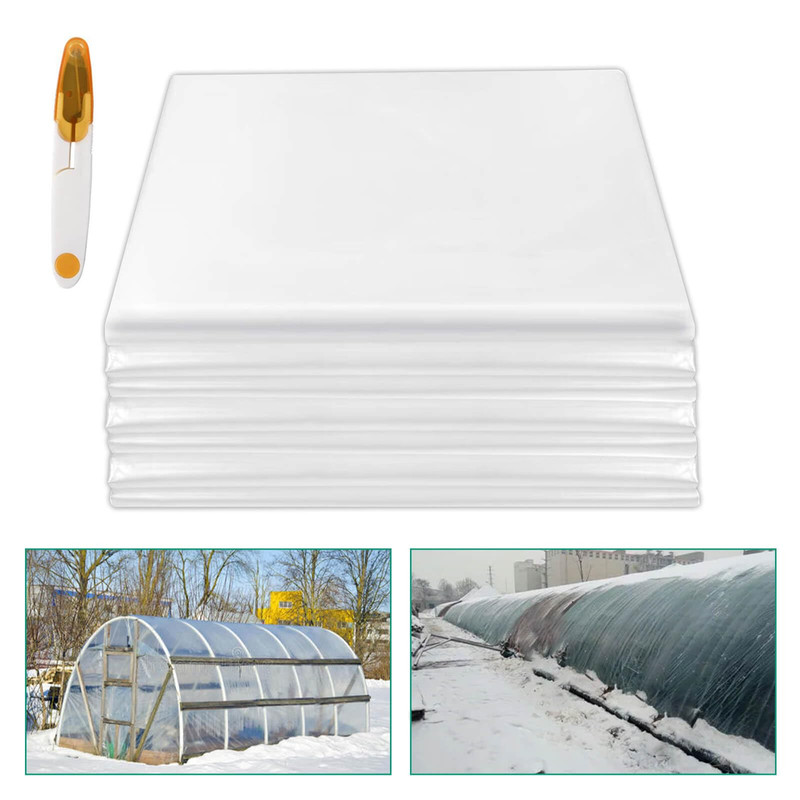 Rohseson 6Mil Greenhouse Covering 25X40Ft Thick Durable Sheeting Anti-Drip