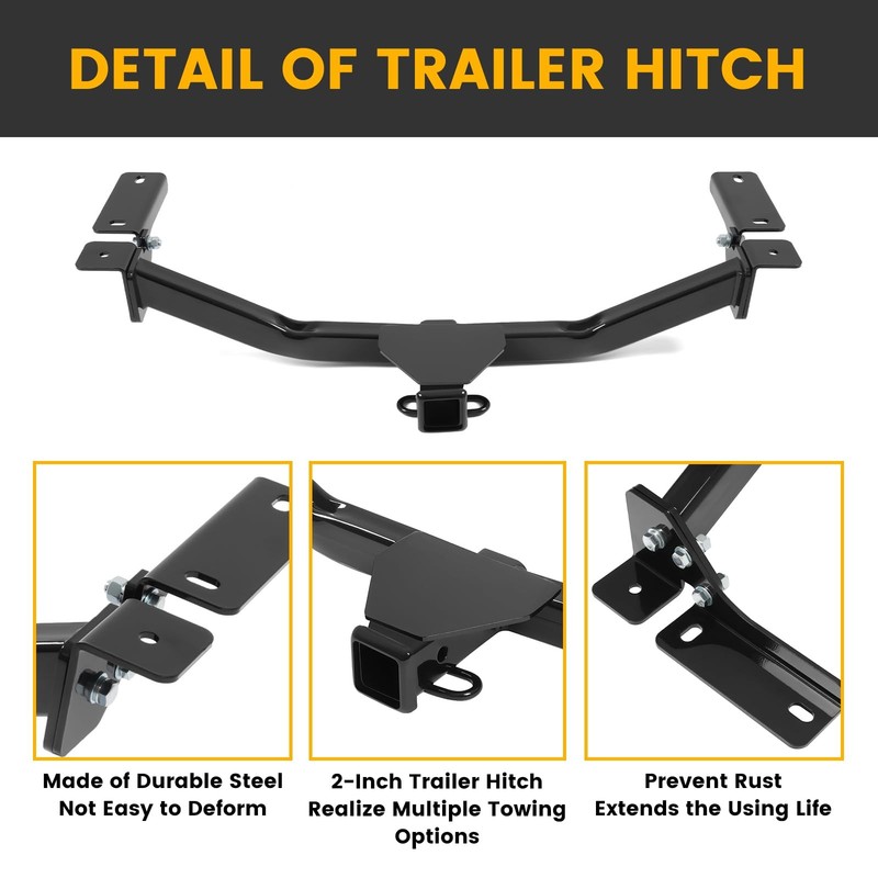 Class 3 Trailer Hitch 2-Inch Receiver 2007-2014 Ford Edge 2007-2015 Lincoln MKX gallery