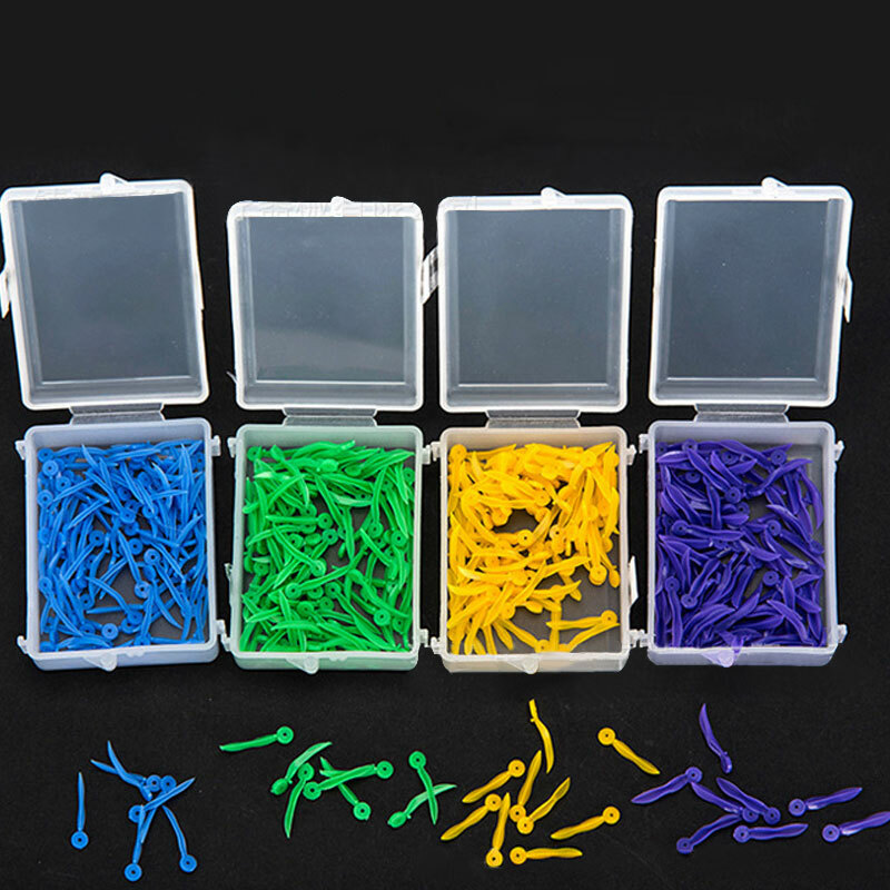 100Pcs FDA CE 400pcs Dental Plastic Wedges With Dental Holes 4 Colors 4 Sizes