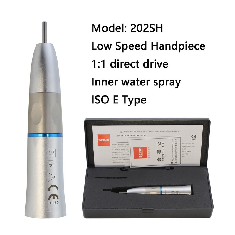 BEING Dental Contra Angle Straight Handpiece Low Speed Air Motor 4 Hole KaVo