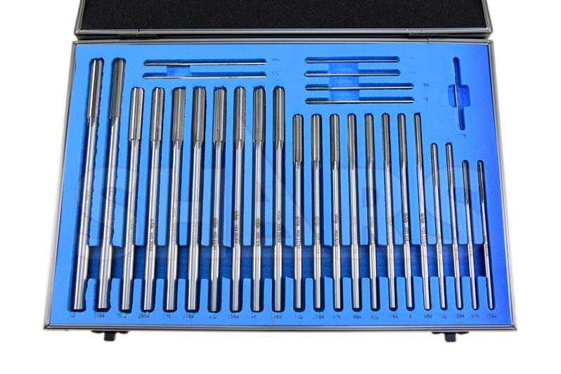 Shars 1/16- 1/2″ BY 64THS 29 HSS CHUCKING REAMER FRACTIONAL SET #}