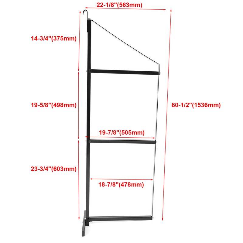 4 Pack 3-Tier Cargo Shipping Container Shelving Shelf Brackets 22" D x 60" H gallery